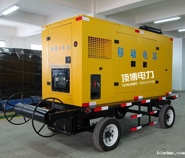 江西鹰鹏水泥有限公司采购一台150kw移动式上柴柴油发电机组